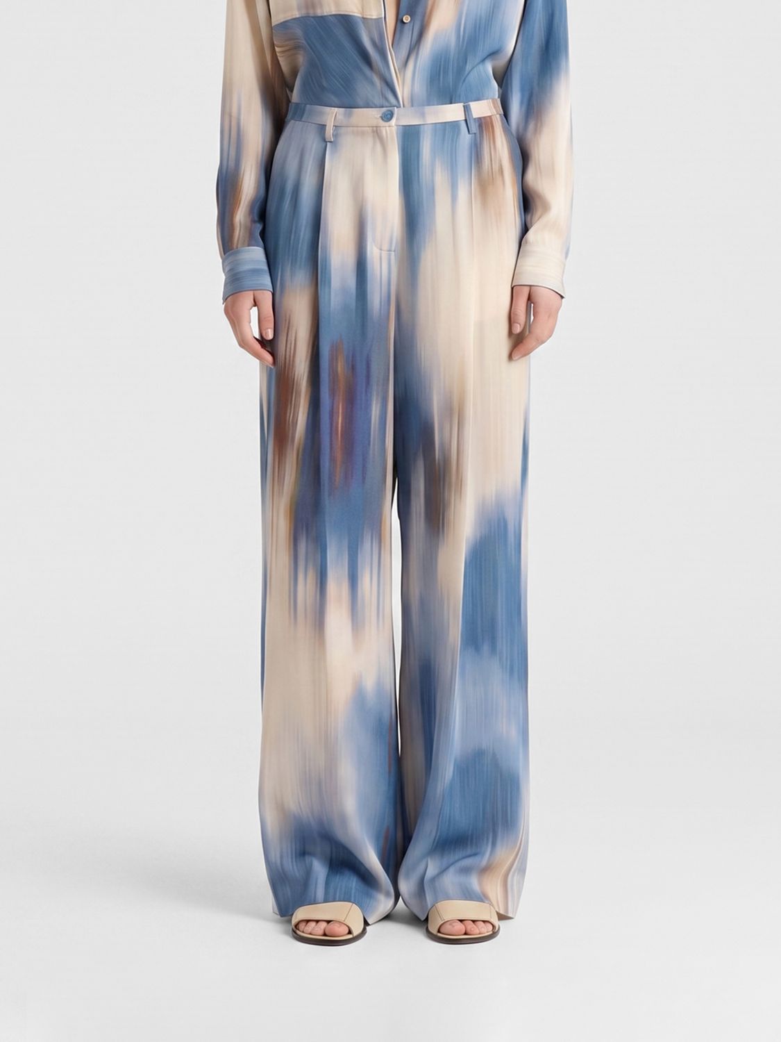 MOMONÌ Pants Woman color Sky Blue