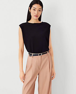 Ann Taylor Petite Wedge Sweater Shell Top
