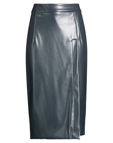 Pièce. Woman Midi skirt Midnight blue Size 2 Polyamide