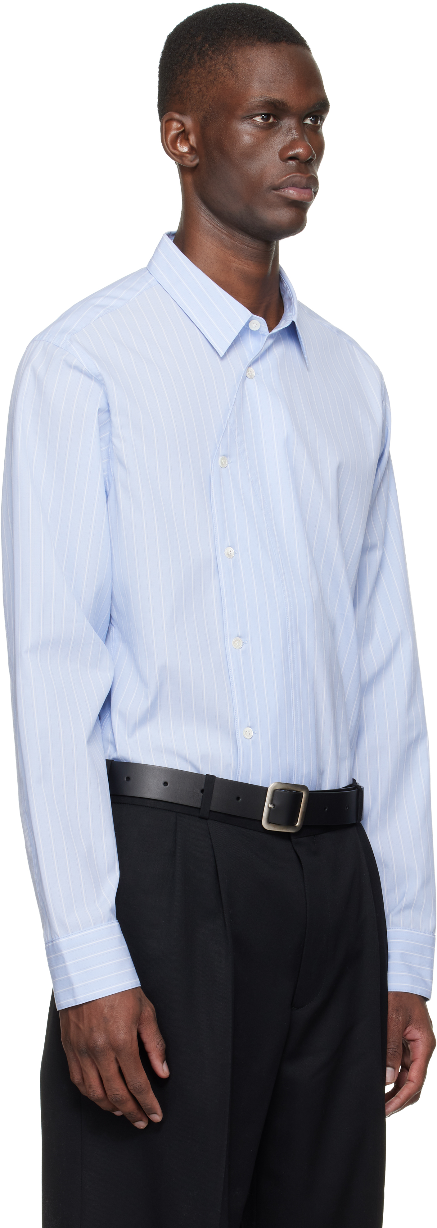 Blue Asymmetrical Shirt