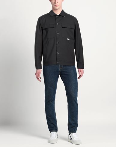 Man Jacket Charcoal Size L Cotton, Polyamide, Elastane