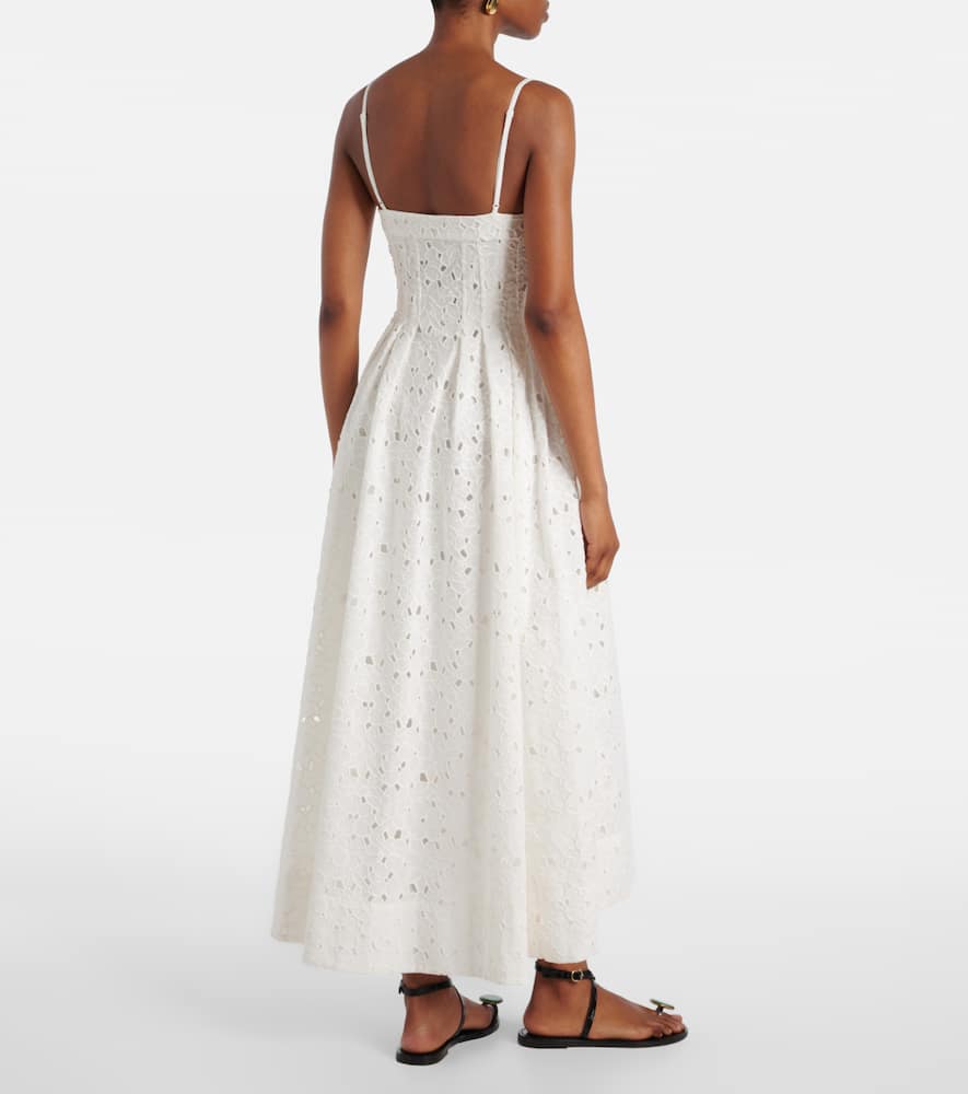 Kittiya broderie anglaise cotton midi dress