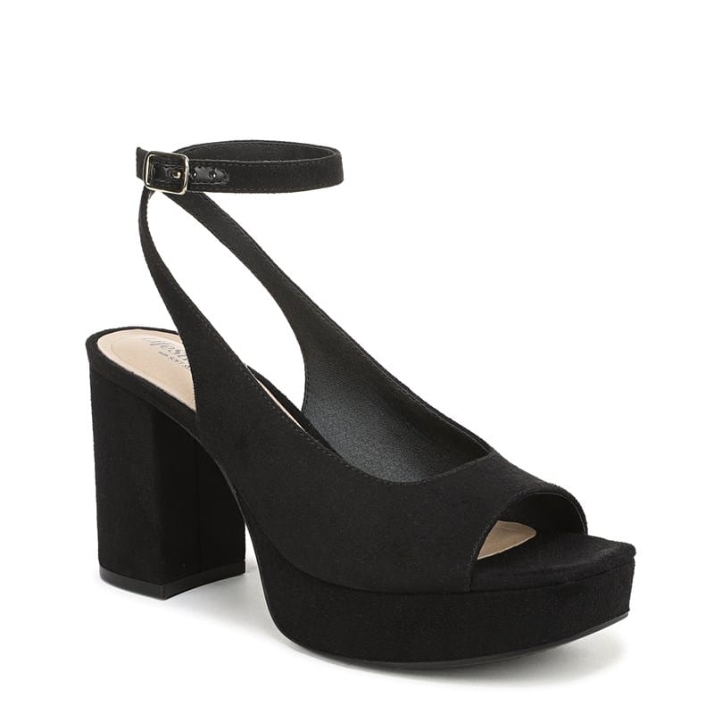 Women's Aliyah Dress Sandals (Black Microsuede)