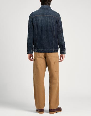Man Denim outerwear Blue Size 42 Cotton