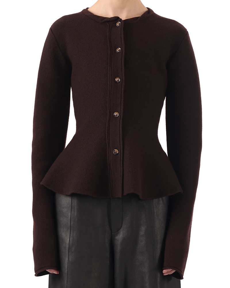 Boiled Wool Cardigan
