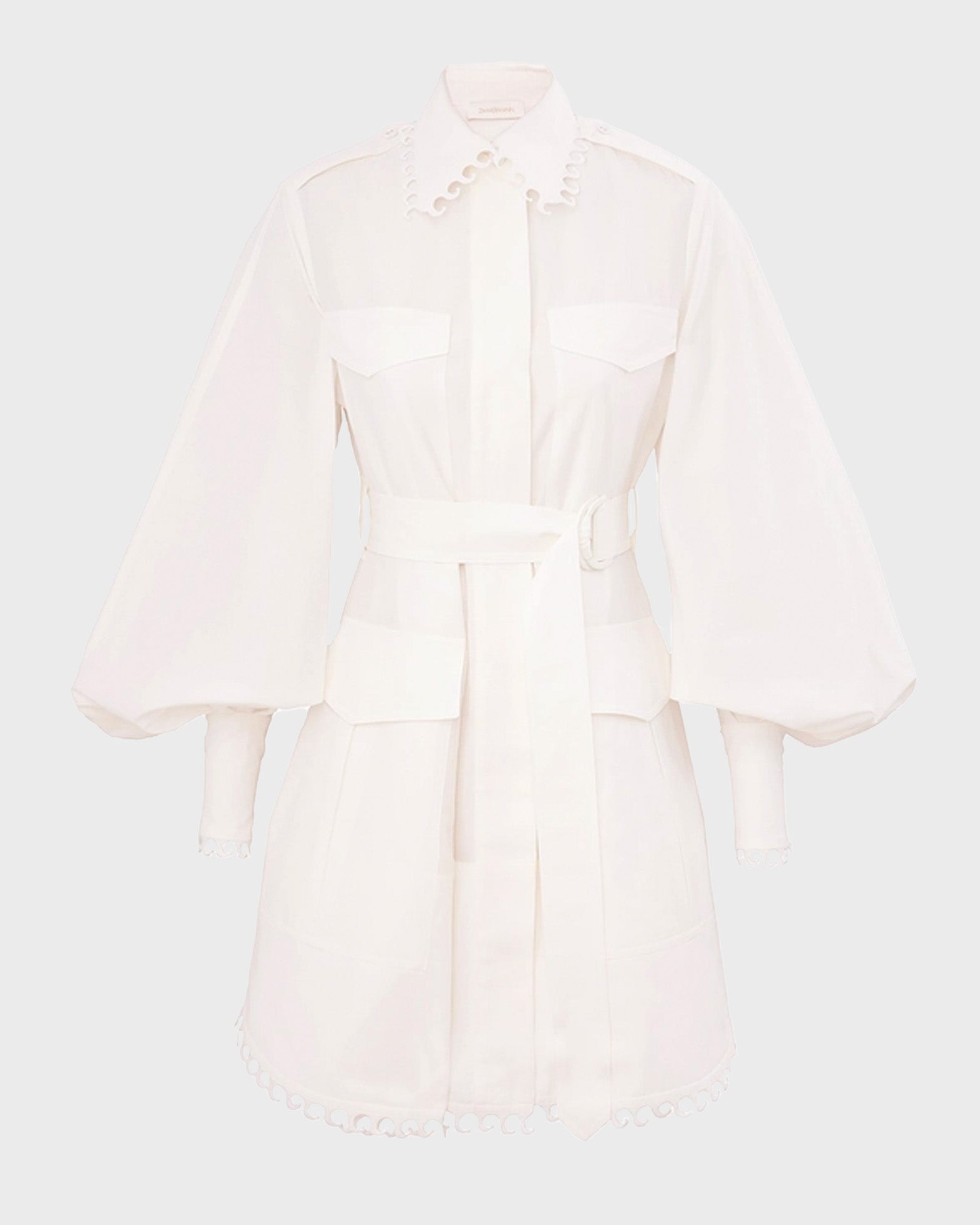 Zimmermann Dress Illuminate Utility Mini Ivory