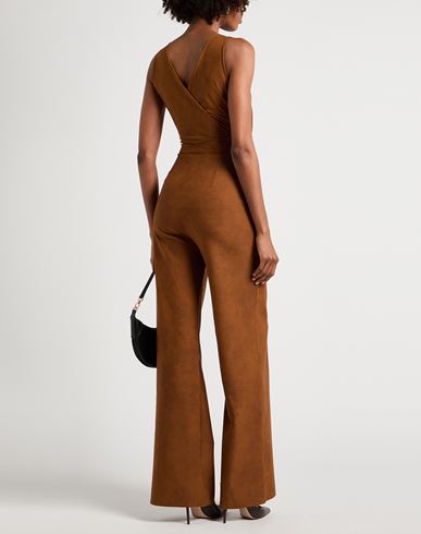 Woman Jumpsuit Brown Size 8 Polyamide, Elastane