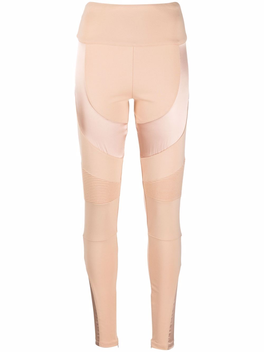 Panelled cotton leggings