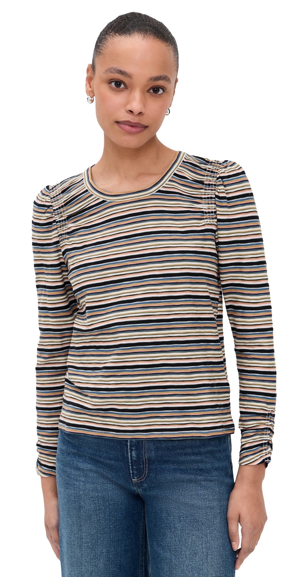 Bouvet Tee Variegated Multi Stripe