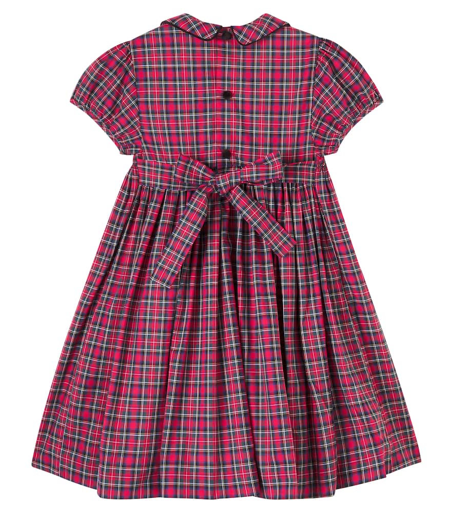 Arcadia plaid smocked cotton dress