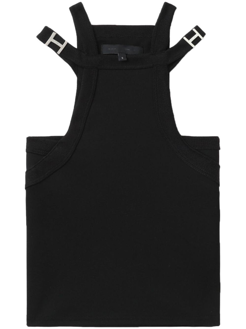 Zephyr ribbed tank top - Black
