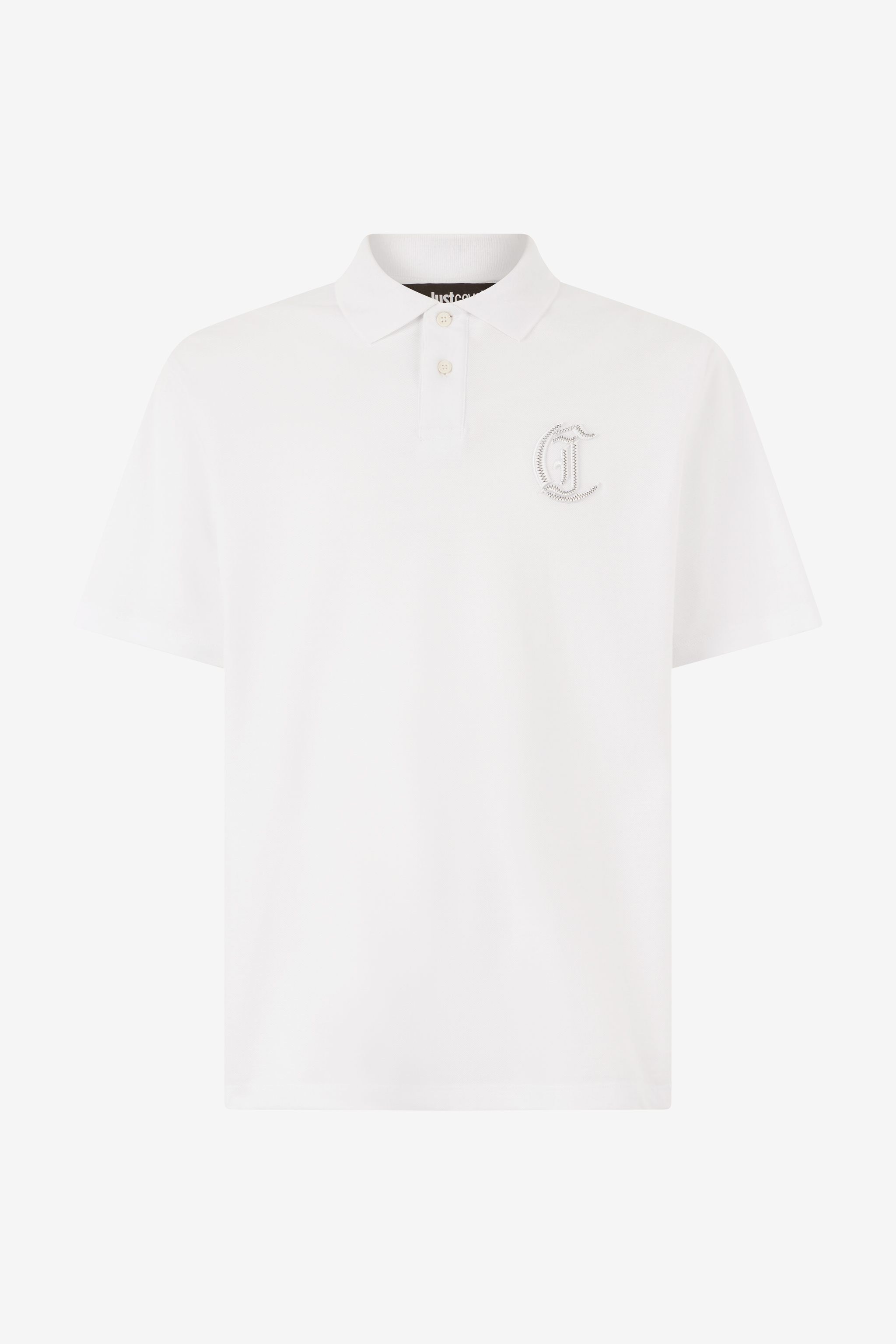 Polo Shirt With Embossed Jc Monogram