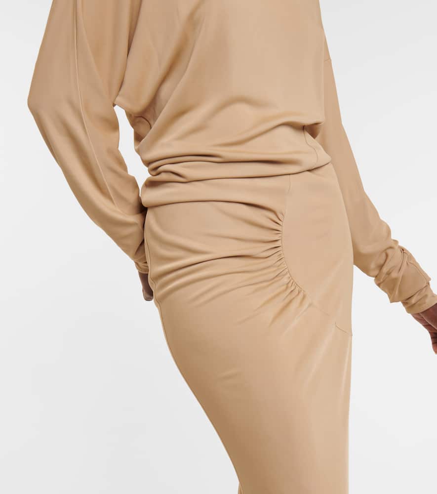 Oron ruched jersey maxi dress