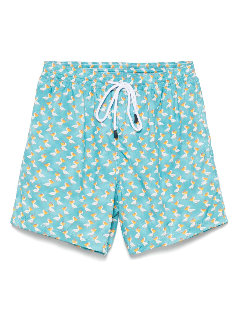 Barba duck-print swim shorts - Red