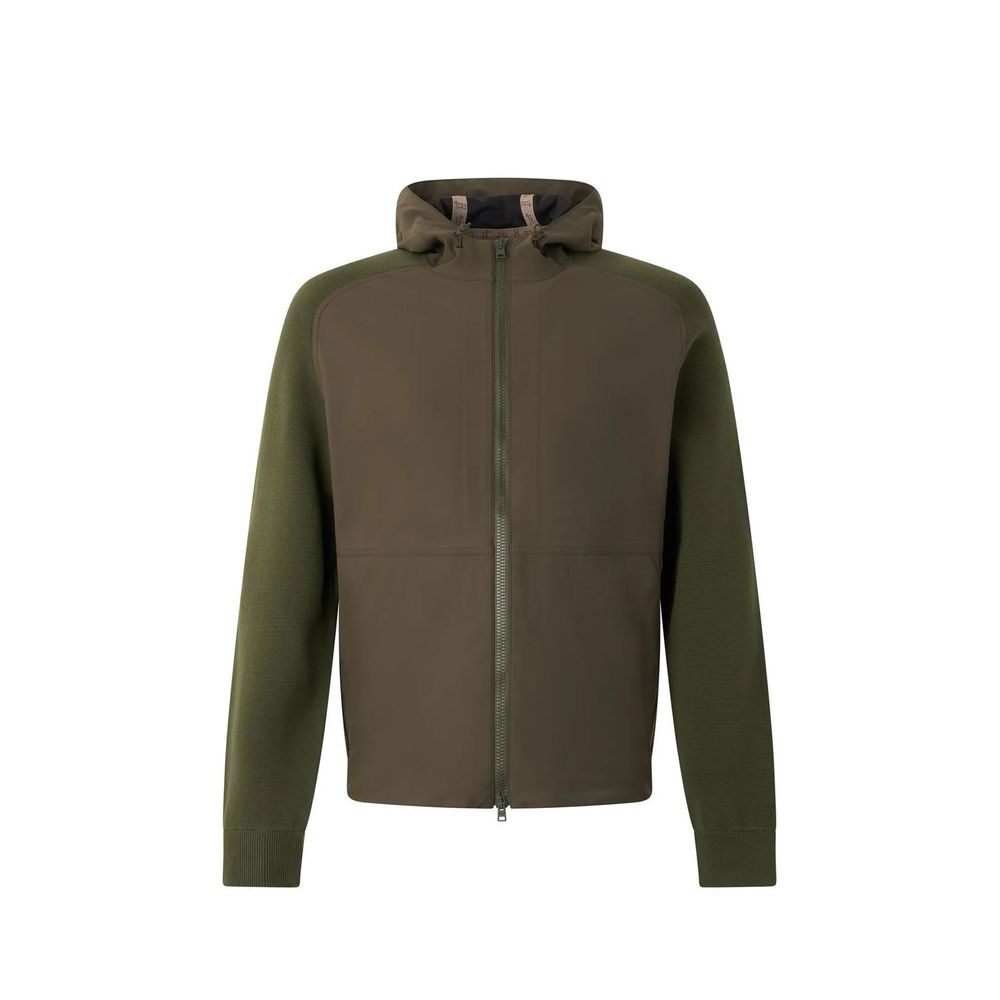 Bicolor Cotton Shell Jacket — Multicolor