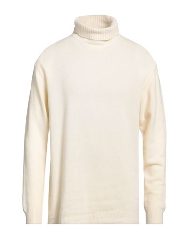 Man Turtleneck Cream Size XXL Wool, Polyamide