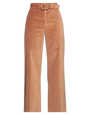 Woman Pants Camel Size 2 Cotton