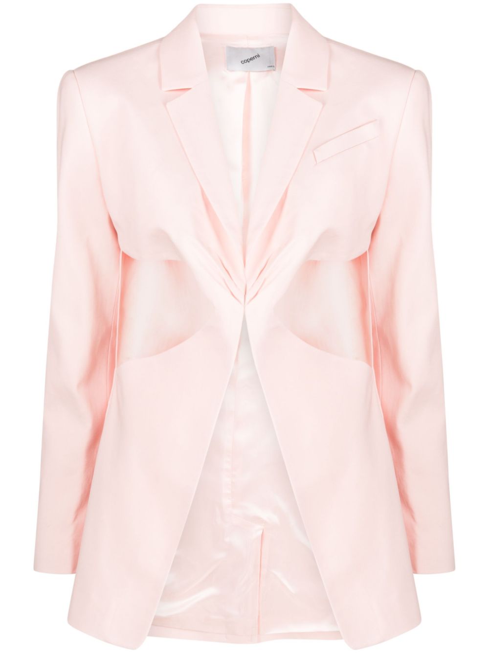 Twisted cut-out blazer - Pink