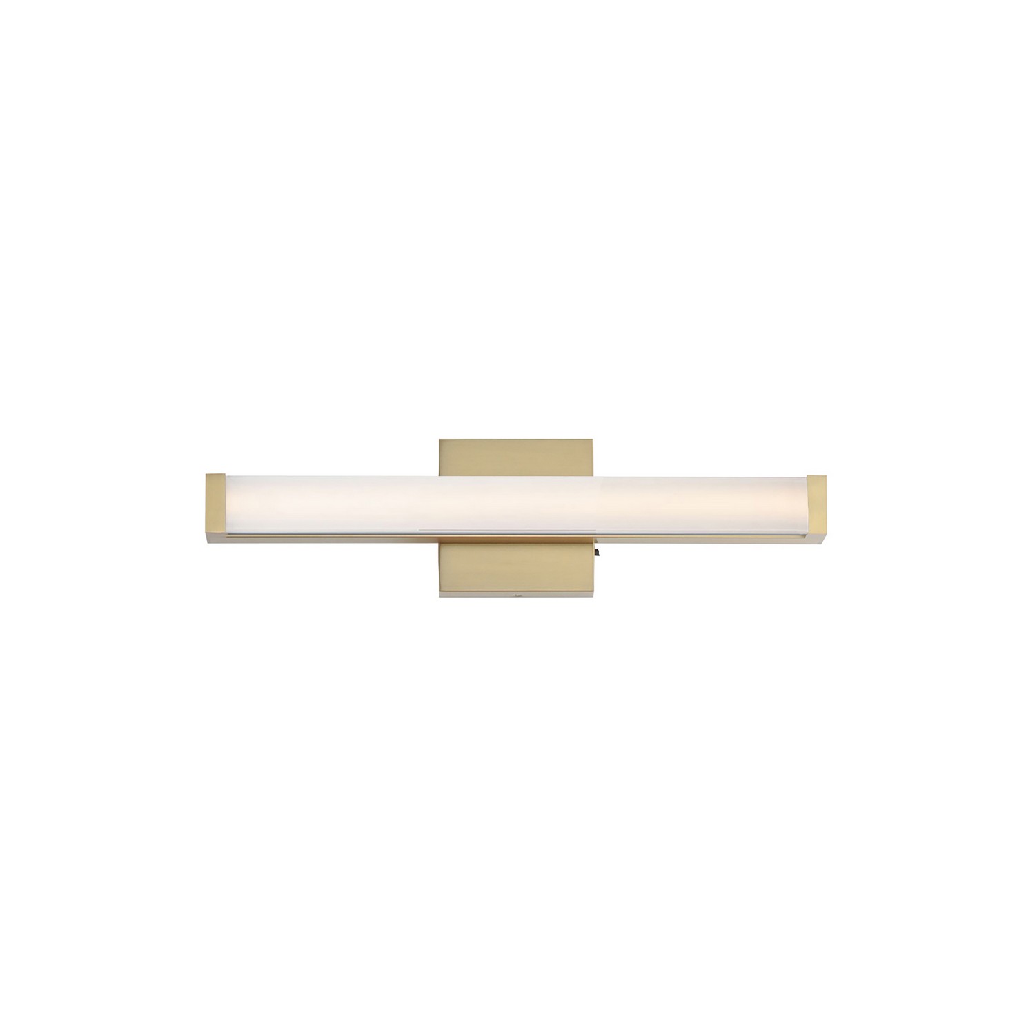 Natural Aged Brass LED Bathroom Vanity Light from the Spec 5CCT Collection