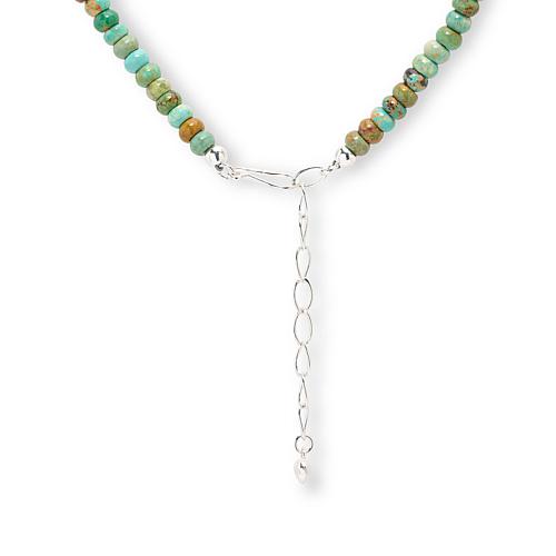 Golden Dragon Mountain Turquoise Bead Necklace