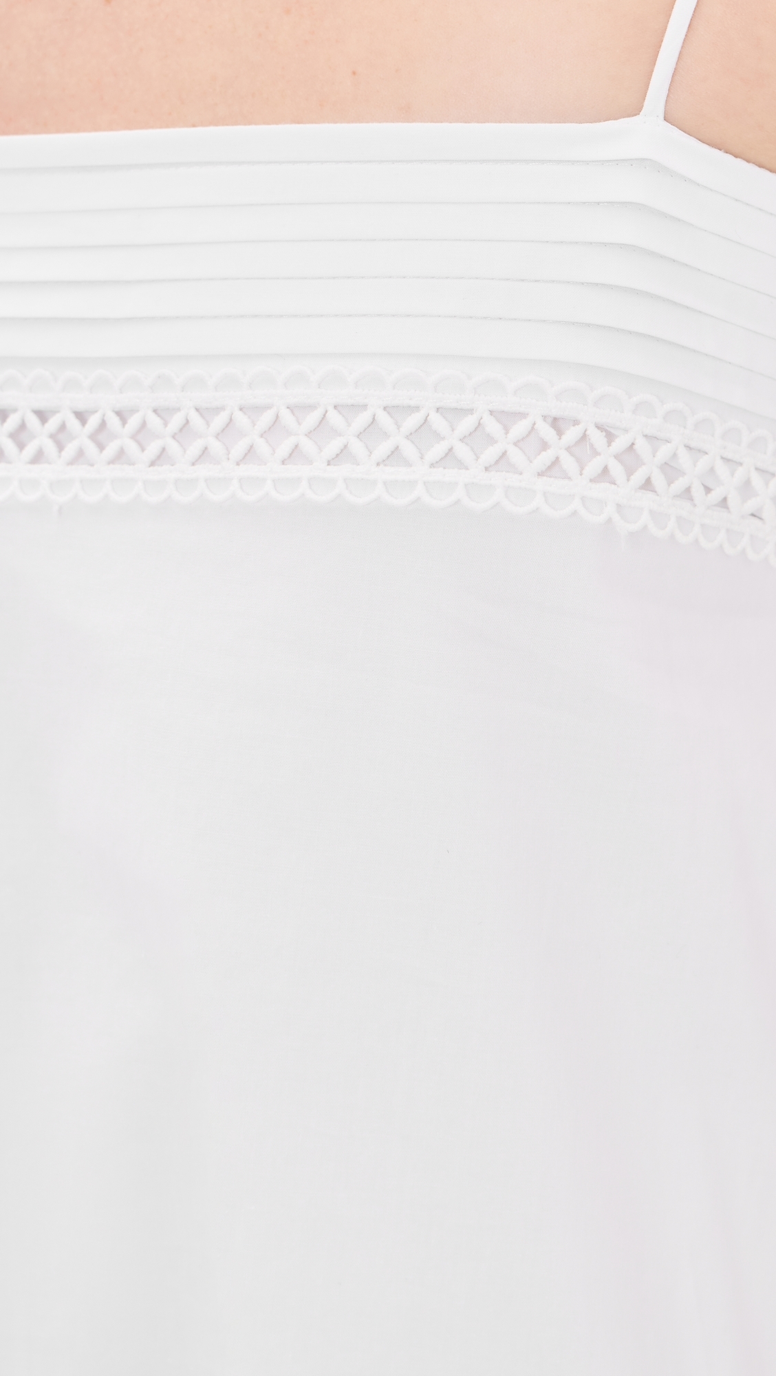 Square Neck Handkerchief Dress White