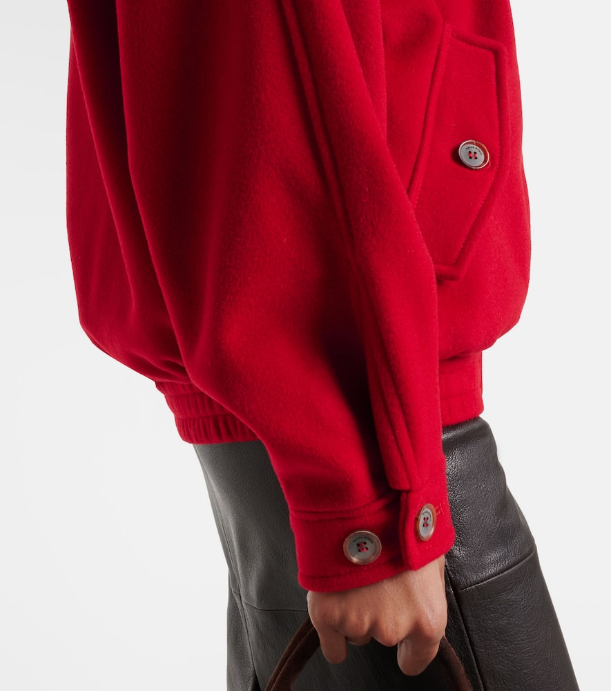 Wool bomber jacket
