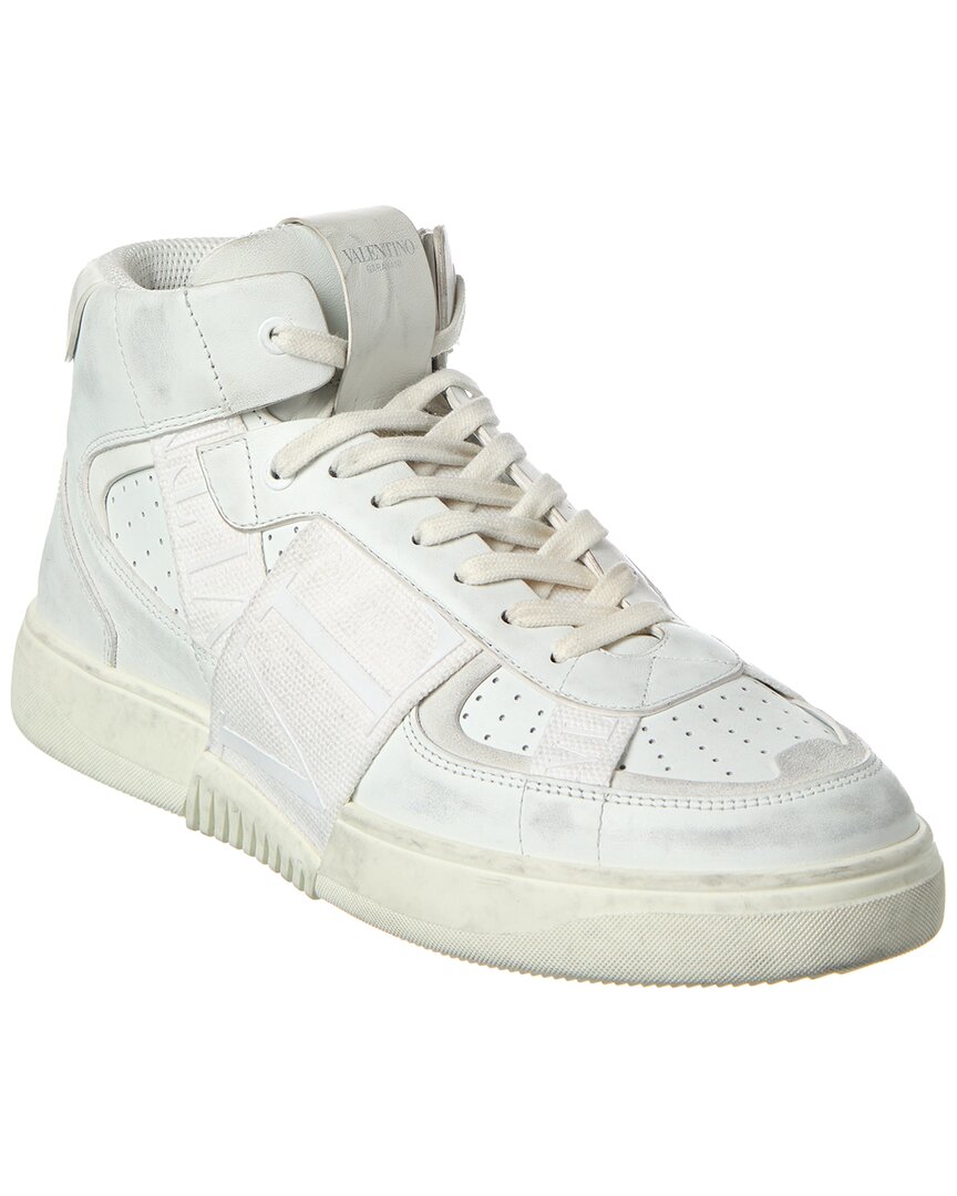 Vltn Leather High-Top Sneaker
