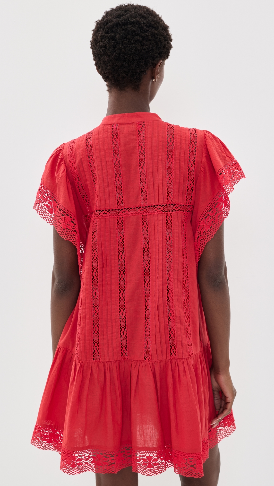 Pippa Solid Mini Dress Red