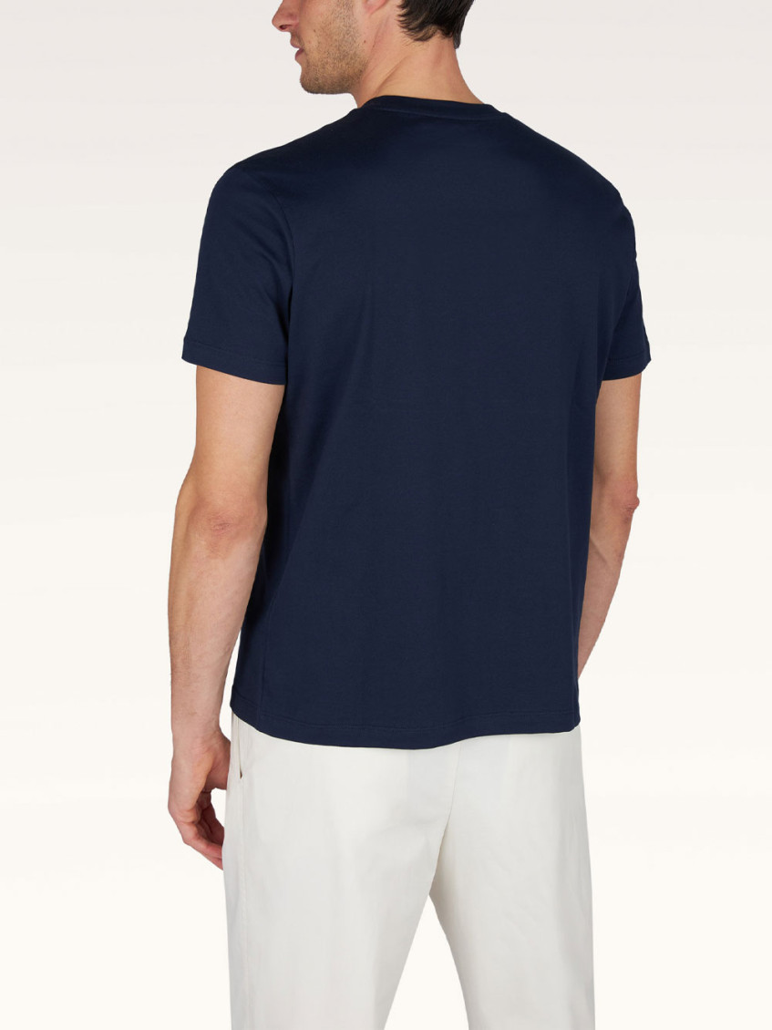 Navy Crew Neck Logo T-Shirt
