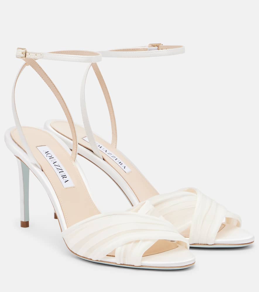Voile 85 satin slingback sandals