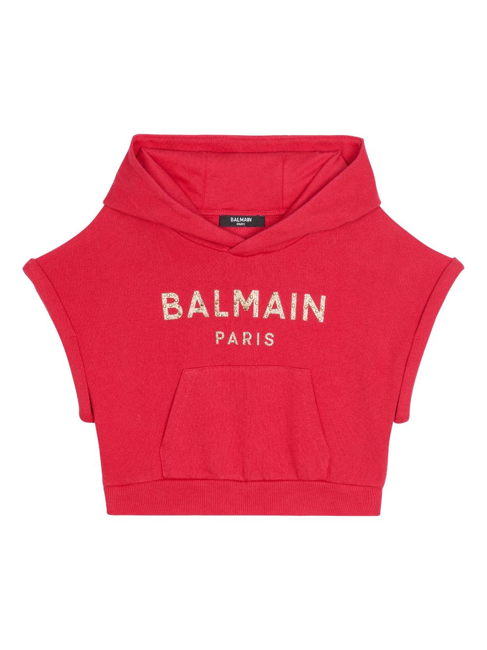 Logo-embellished cotton hoodie - Pink