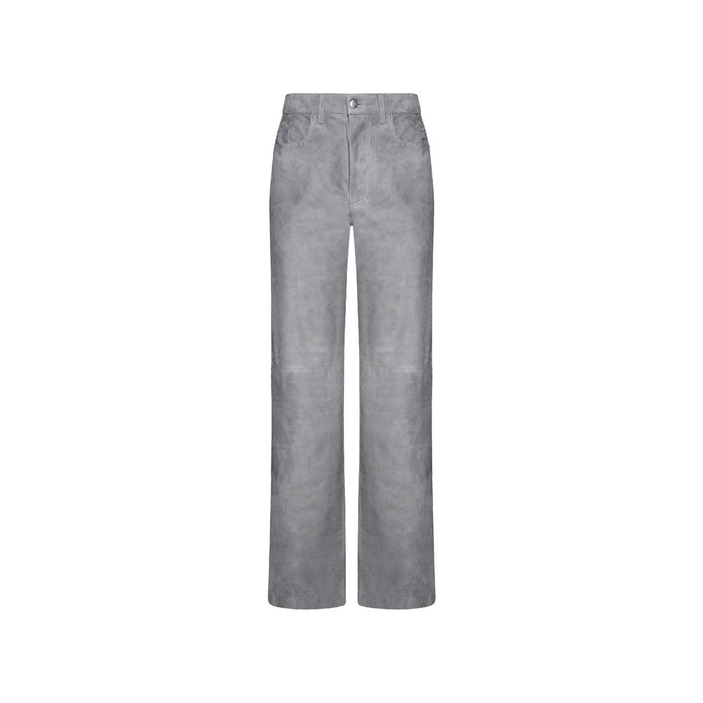 Sheepskin Leather Trousers — Gray