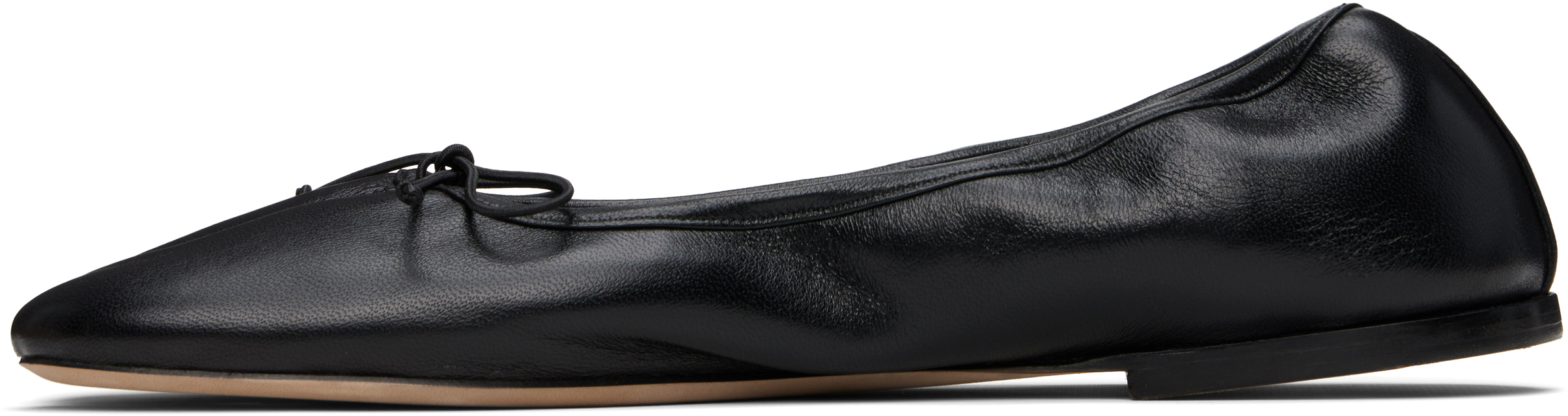 SSENSE Exclusive Black Tabi Stretch Ballerina Flats