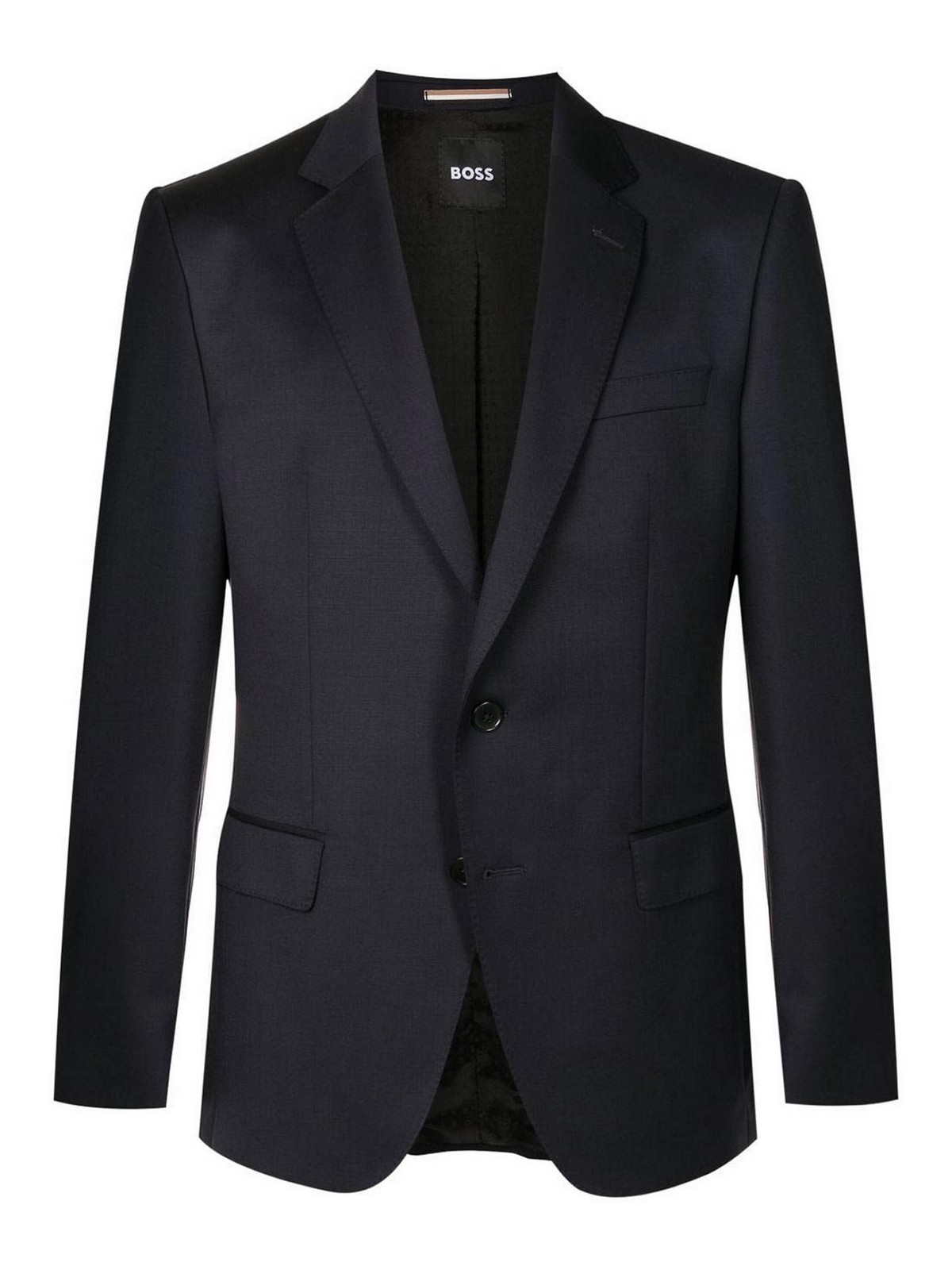 H huge blazer in navy blue virgin wool