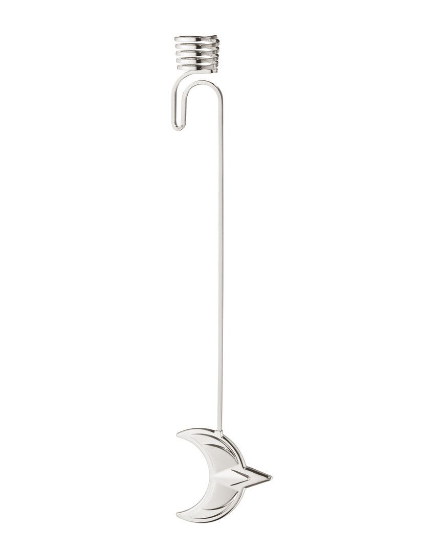Hand Polished Palladium-Plated Moon Candleholder