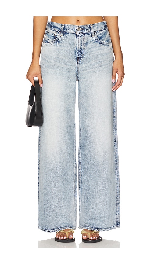 Moussy Vintage Lewes Super Wide Jeans in Blue. -  31 also in 23, 25, 26, 27, 28