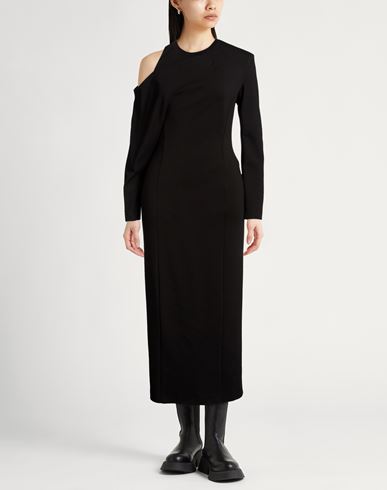 Woman Midi dress Black Size 6 Viscose, Polyamide, Elastane