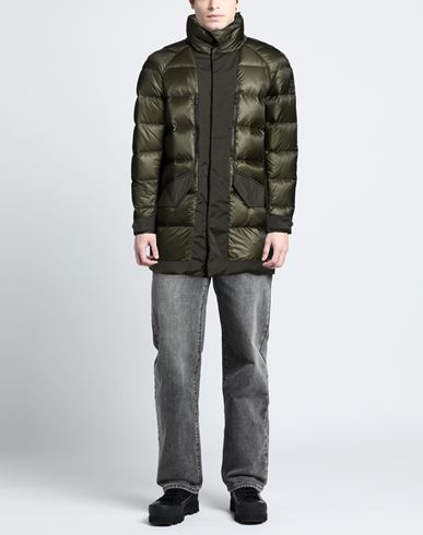 Man Puffer Dark green Size L Polyamide, Polyester, Elastane