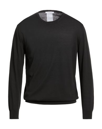 Man Sweater Black Size 44 Cotton