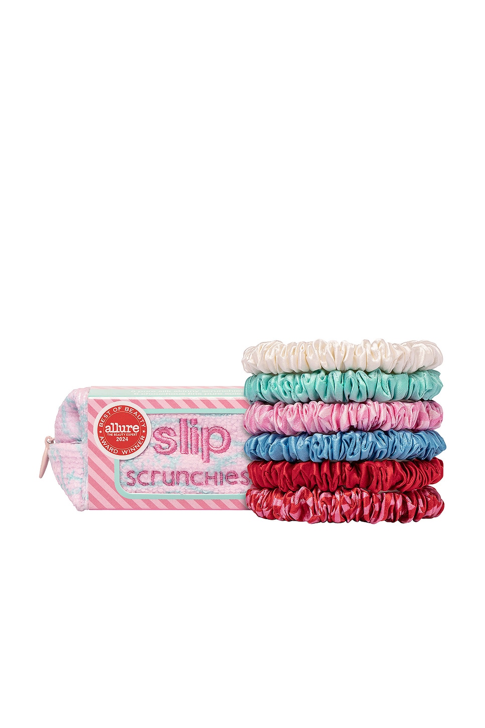 Slip Pouch & Skinny Scrunchies Set Of 6 in Beauty: NA