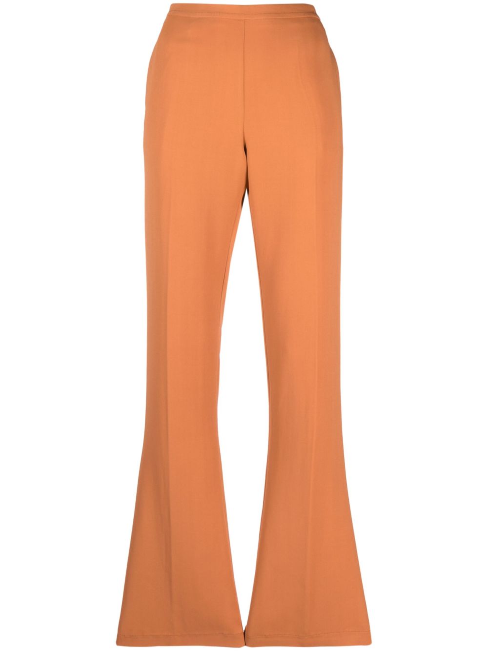 Pressed-crease tailored trousers - Black