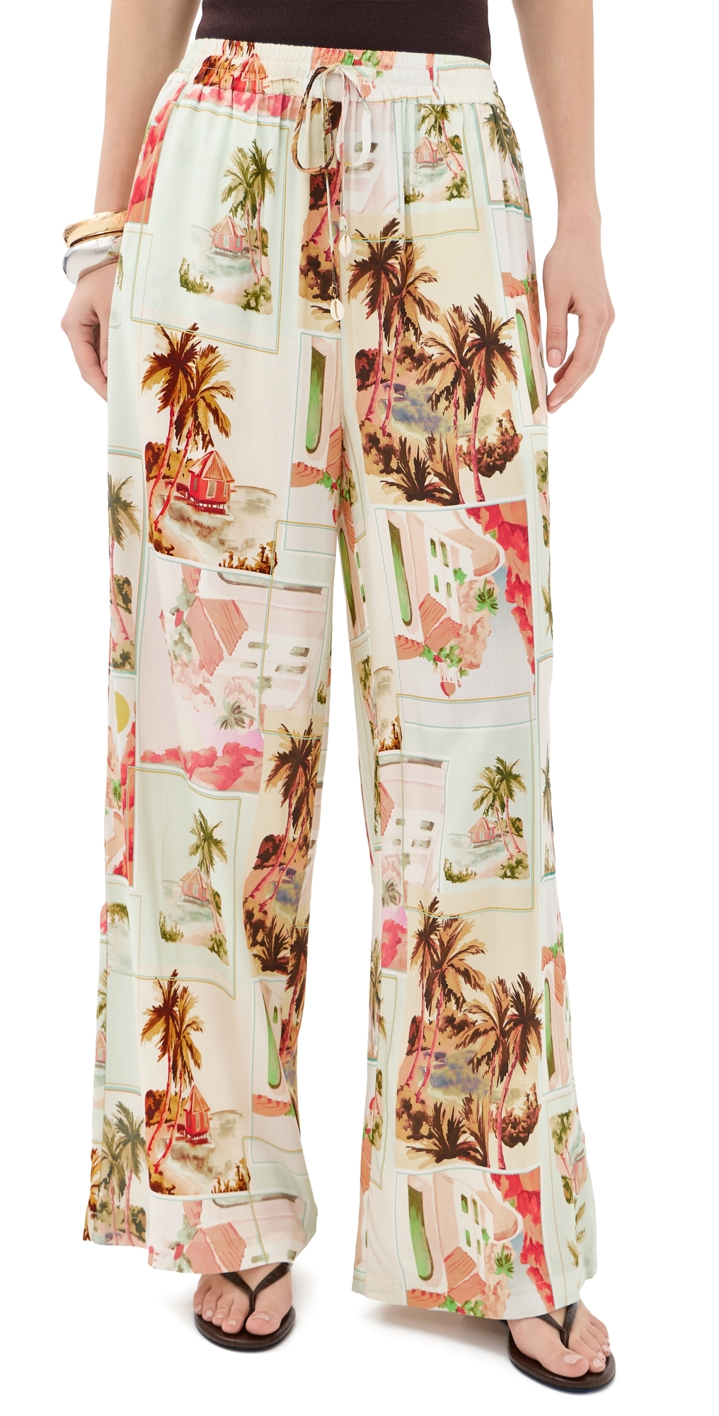 Dolce Drawstring Pants Vintage Postcards