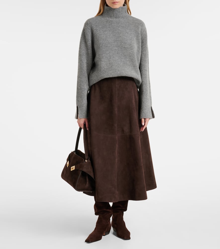 Wool and cashmere-blend turtleneck sweater