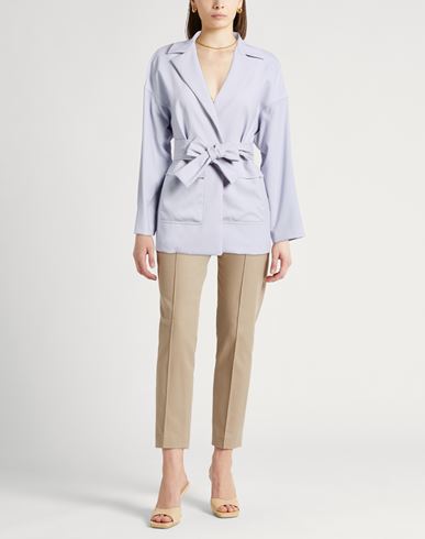 Woman Blazer Sky blue Size 2 Wool, Elastane