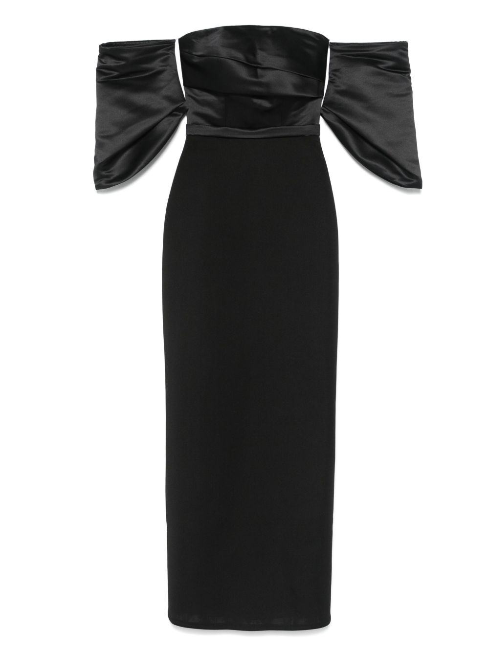 Off-shoulder gown - Black