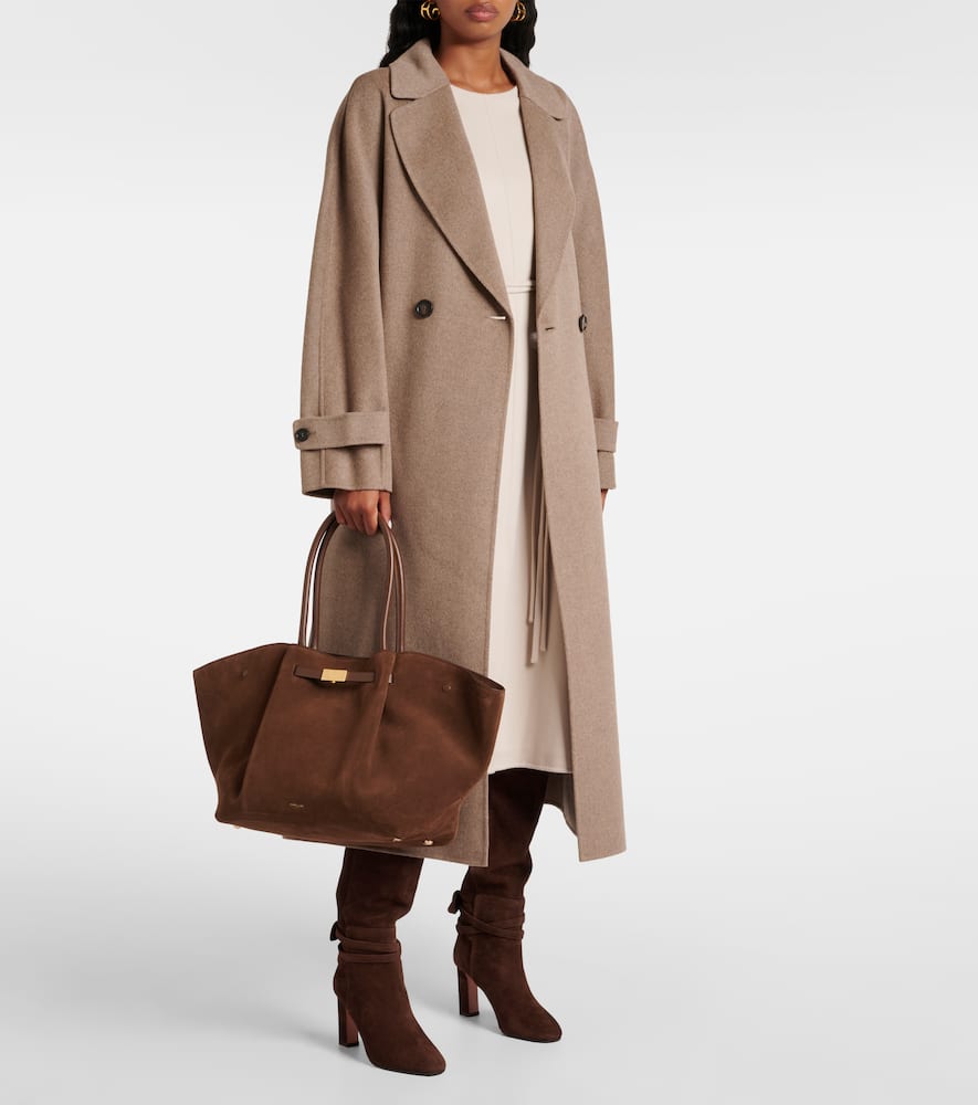 New York suede tote bag