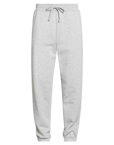 Man Pants Grey Size M Cotton, Elastane