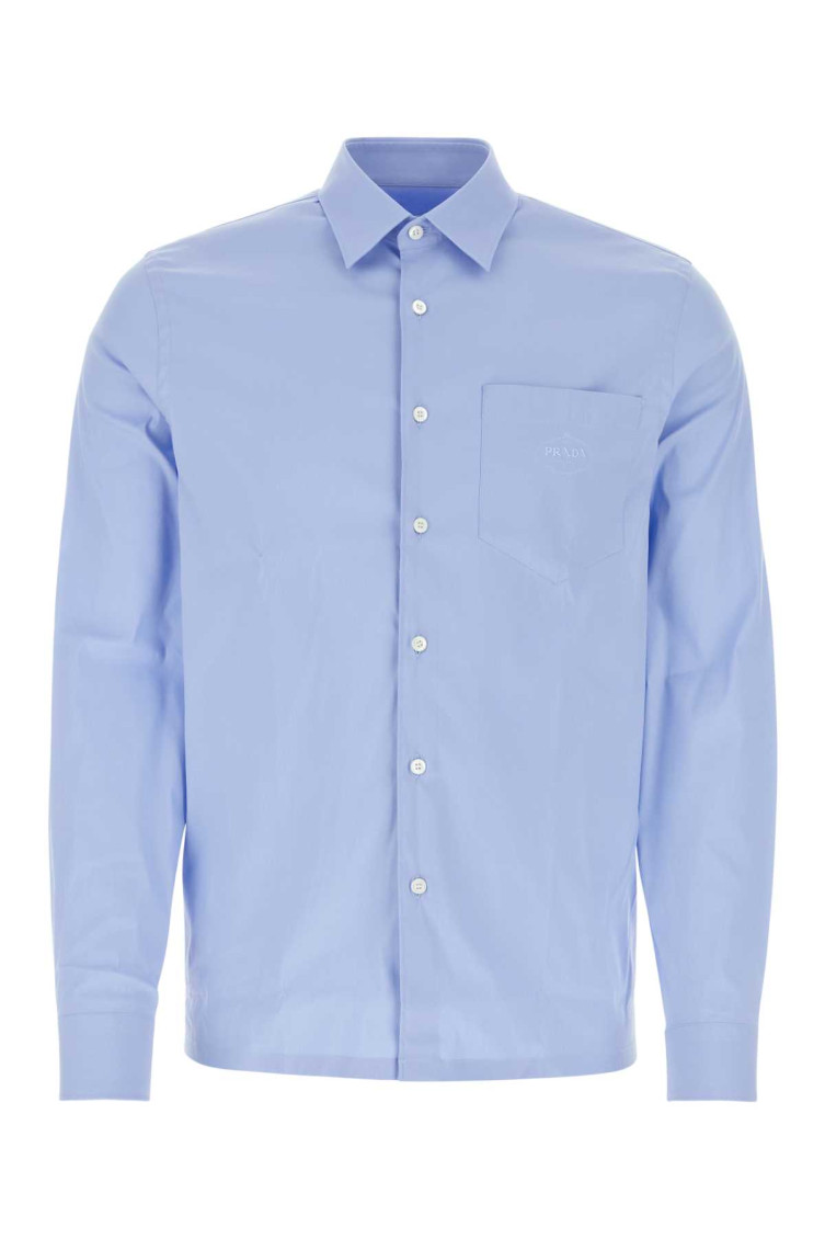 Powder Blue Poplin Shirt