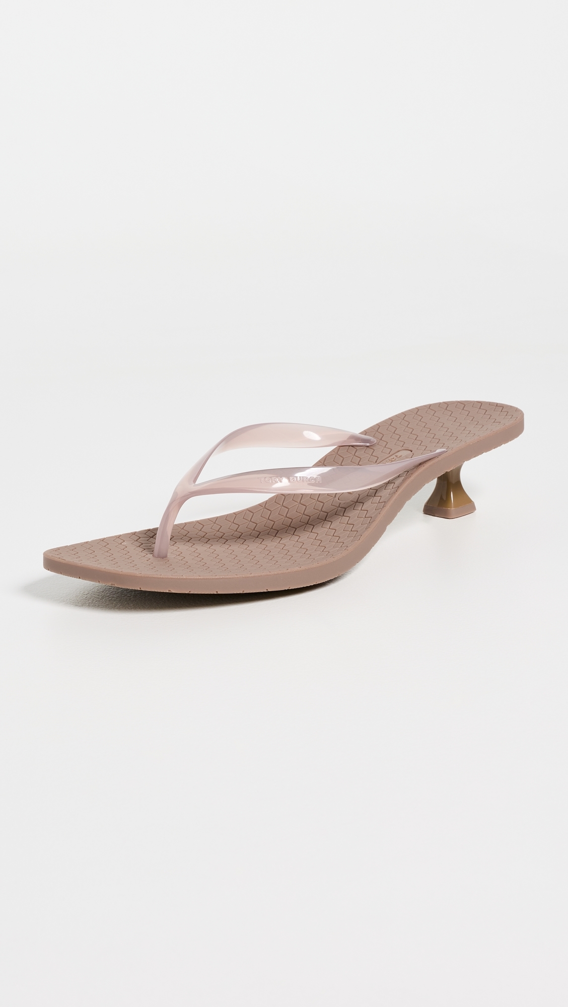 Jelly Heel Flip Flops 40mm Almond Flour