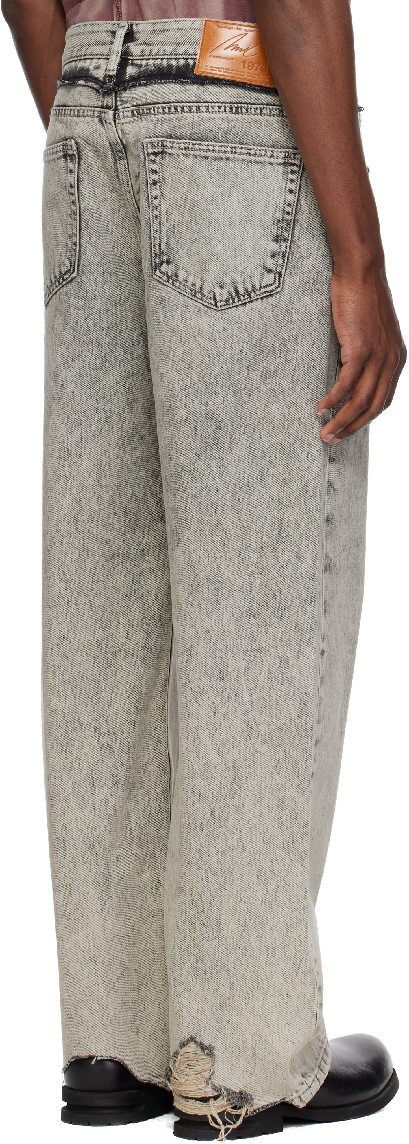 Gray Off Jeans